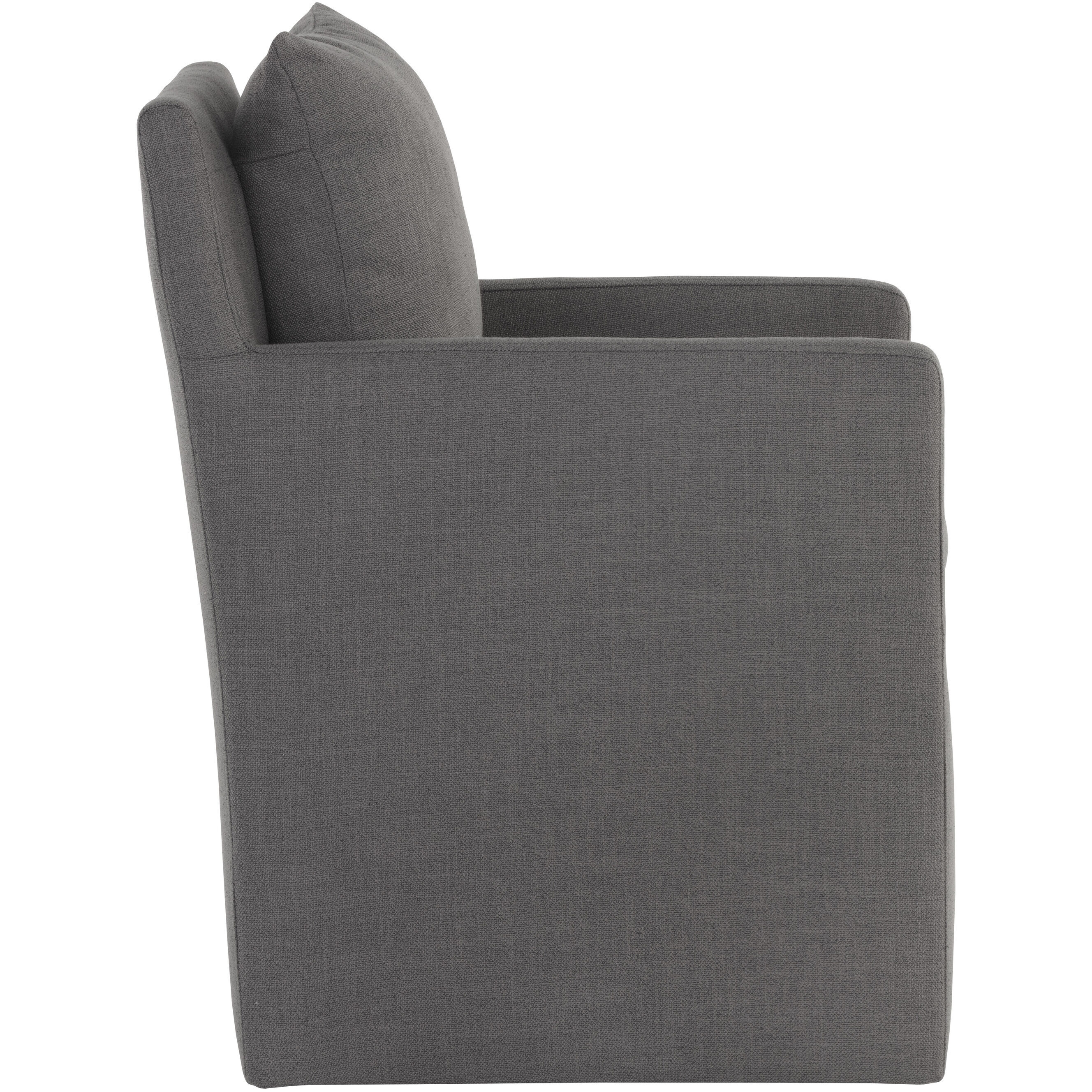 Glenrose Effie Smoke Wheeled Dining Armchair, Wheeled